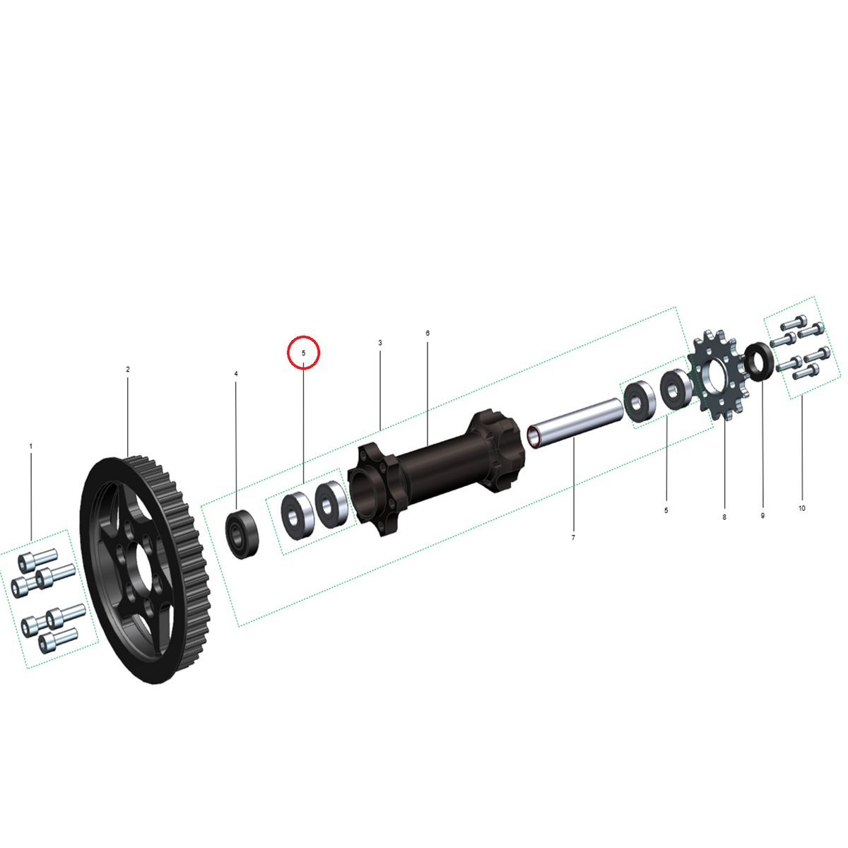 Rodamiento 6000-2RS 10×26×8 Talaria Sting xXx