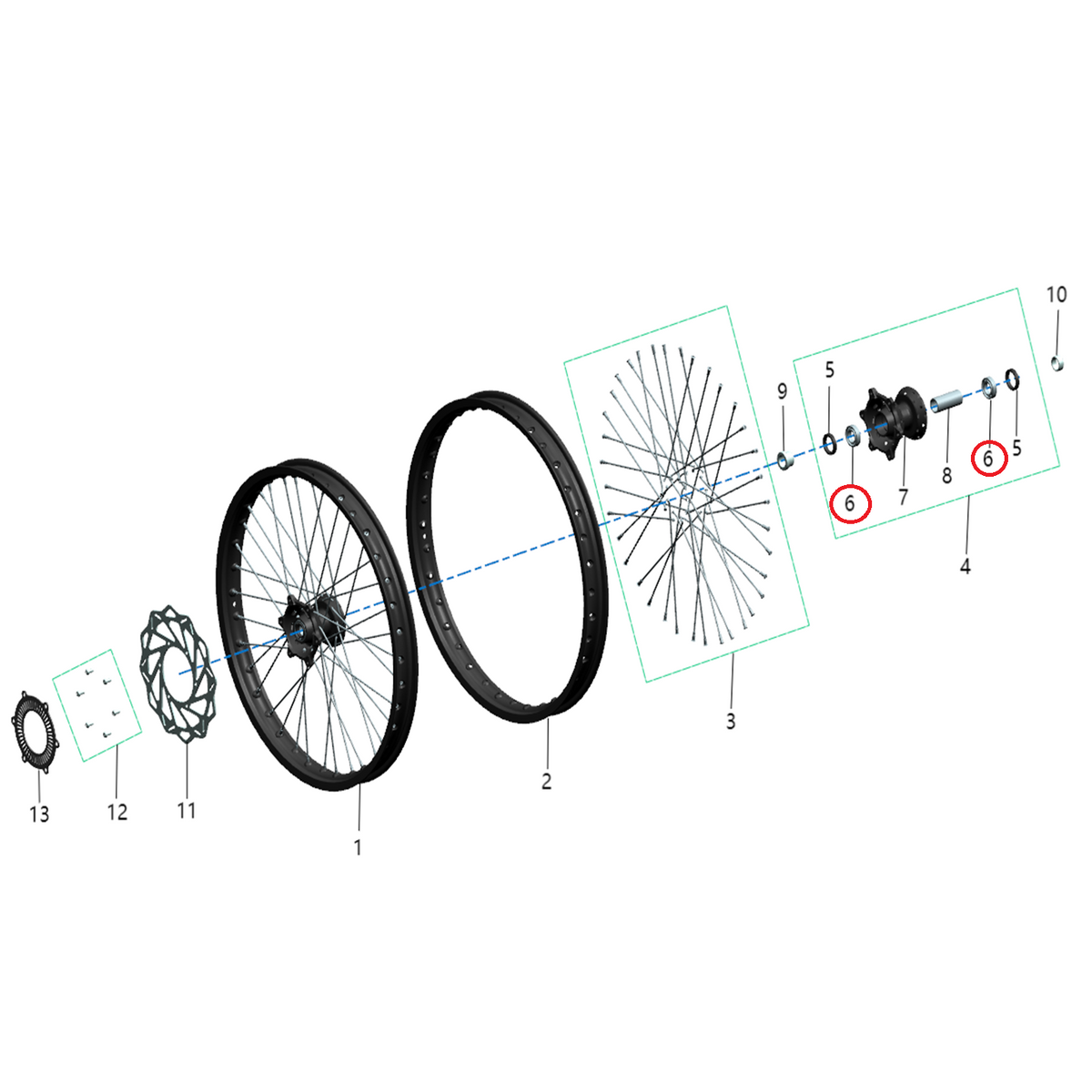 Rodamiento 61904-2RS 20×37×9 Talaria Komodo