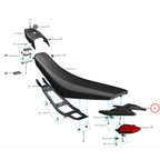 Cubierta plástica trasera del colín xXx / Tail Plastic Cover Rear Fender L1e/L3e