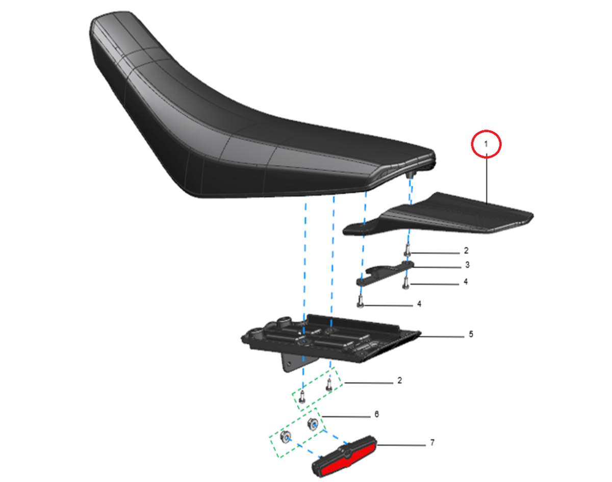 Guardabarros trasero xXx MX/ Rear fender