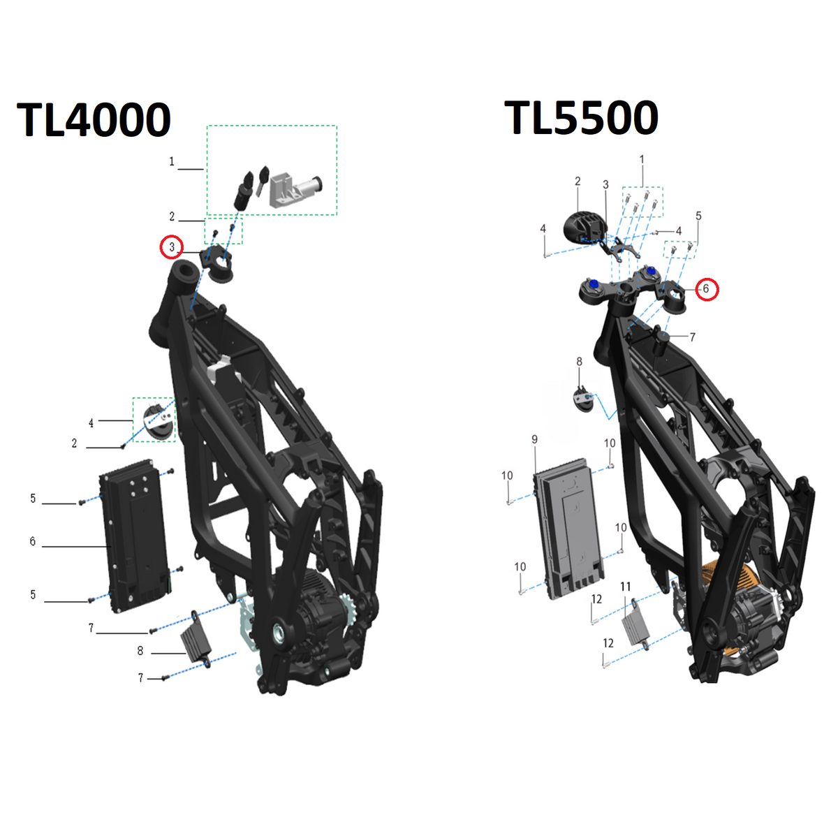 Cubierta plástica del interruptor de llave Talaria Sting