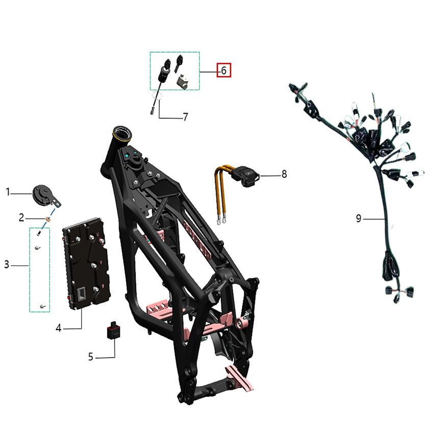 Interruptor de llave Talaria Komodo (MX)