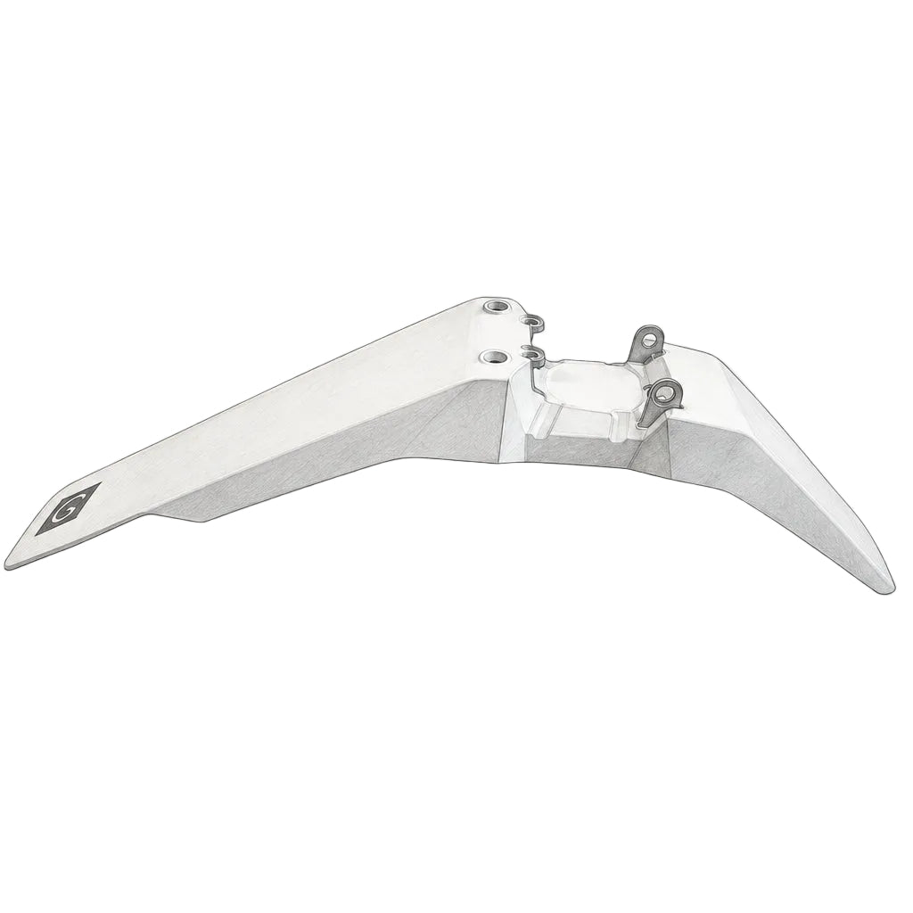 Guardabarros delantero blanco Gowow ORI