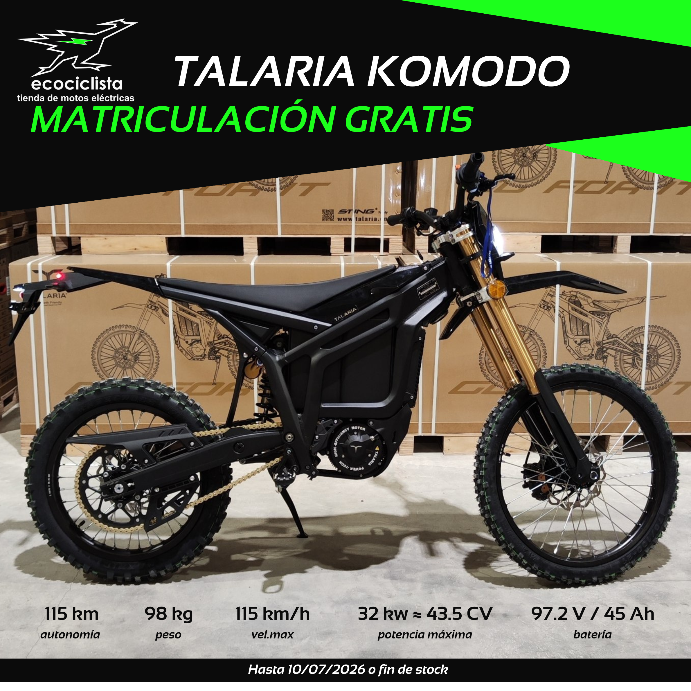 Pre-reserva Talaria. Summer 2026 – matriculación gratuita