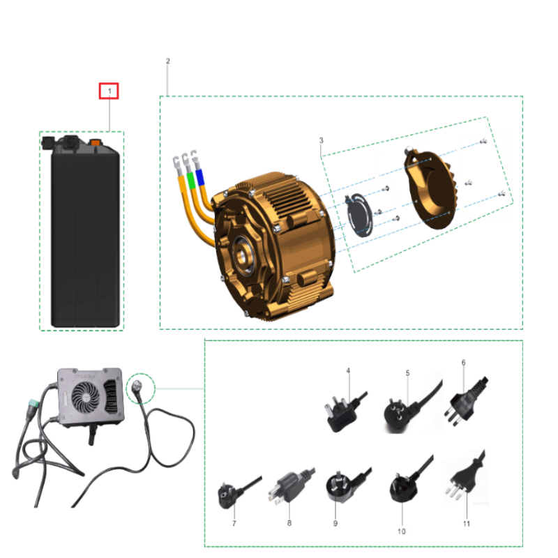 Bateria Litio Greenway (70V/40Ah)