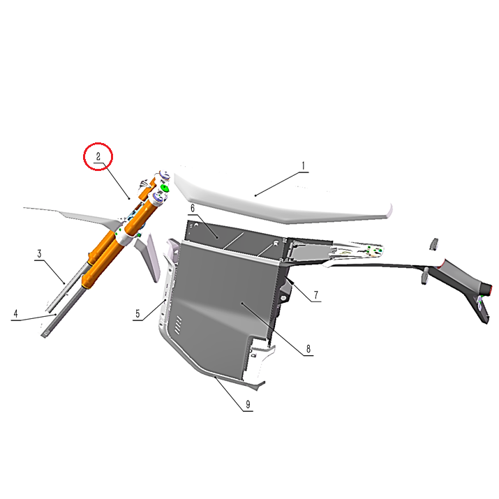Cubierta frontal / Front Guard Plate Gowow ORI