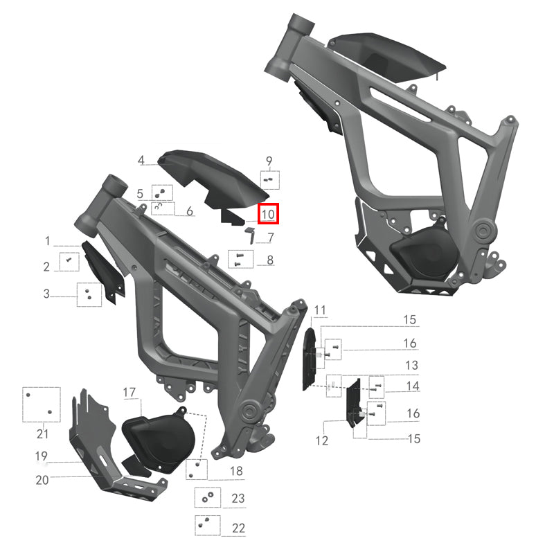 Goma superior del soporte de batería Talaria Sting R