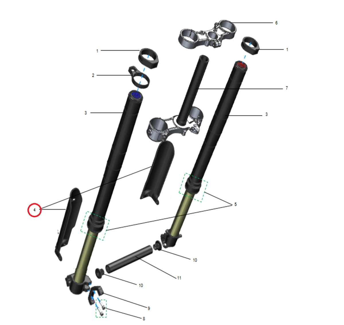 Kit de protectores de horquilla/ Fork Protector Kit Talaria xXx